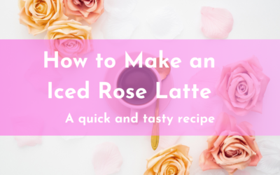 How to make an iced rose latte