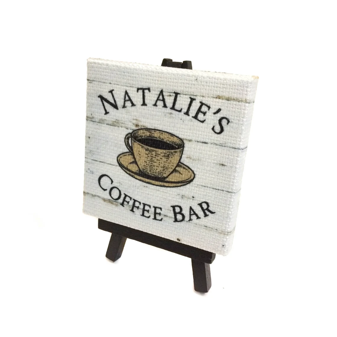 Small Personalized Coffee Bar Sign